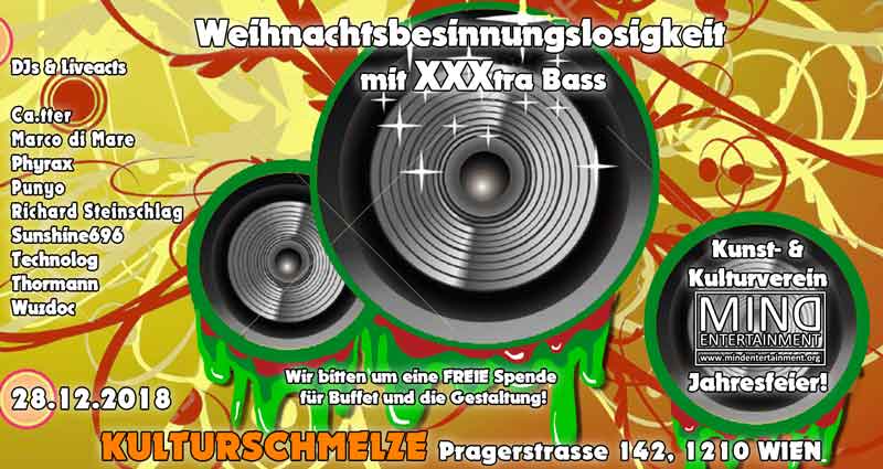 Flyer Weihnachtsbesinnungslosigkeit 2018 Mind Entertainment