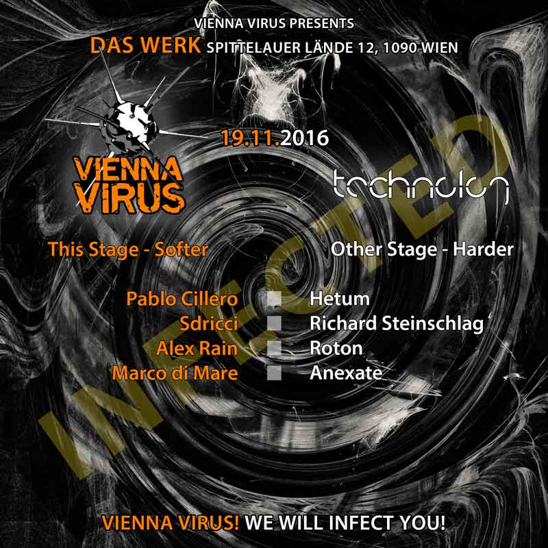 Vienna Virus infects Technolog Flyer Back 